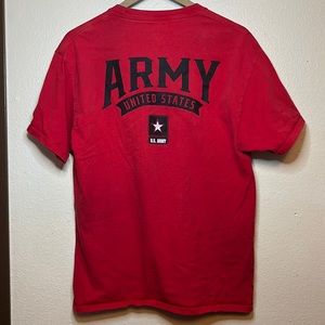 Distressed US army champion athletic T-shirt